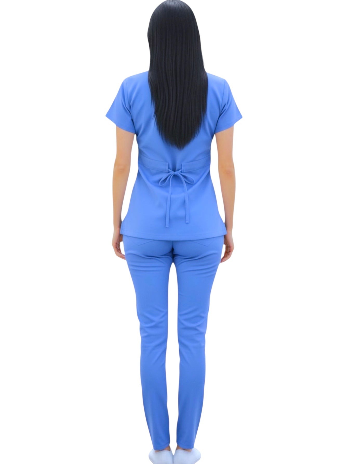 Pijama Médica Dama Alforzas Plumbago