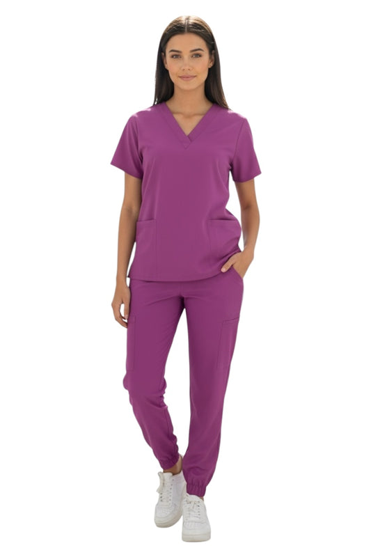 Pijama Médica Dama Tania Jogger Bugambilia