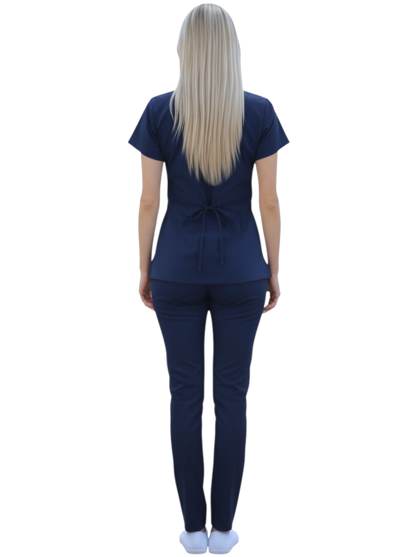 Pijama Médica Dama Alforzas Marino