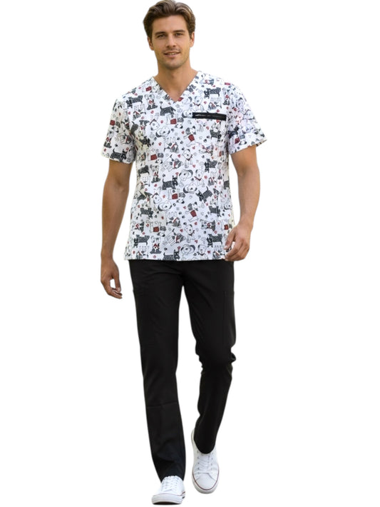 Pijama Médica Hombre Print Perros