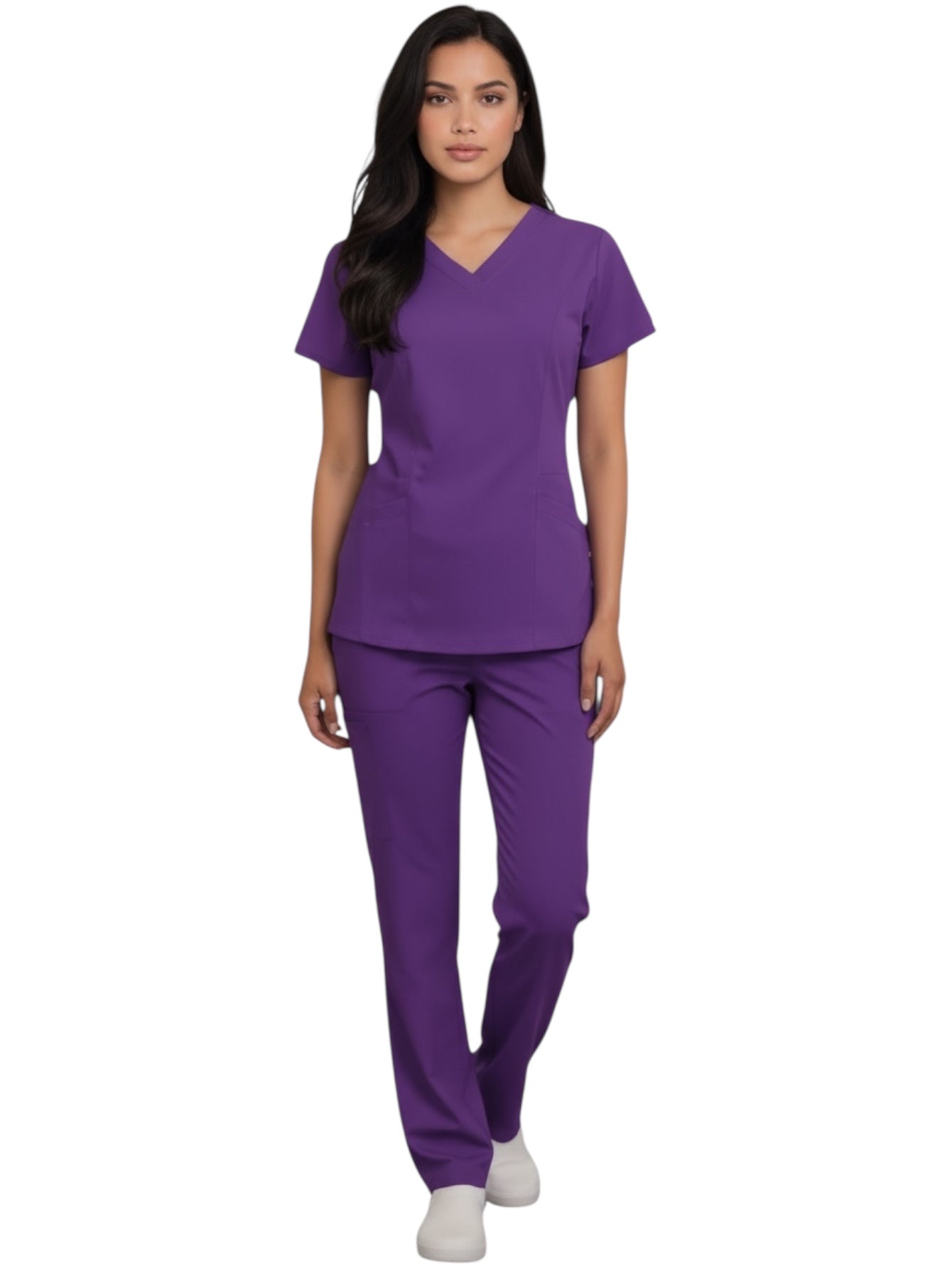 Pijama Médica Dama Megan Morado
