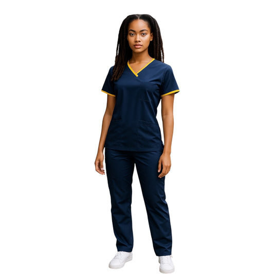 Pijama Médica Dama London Azul Marino