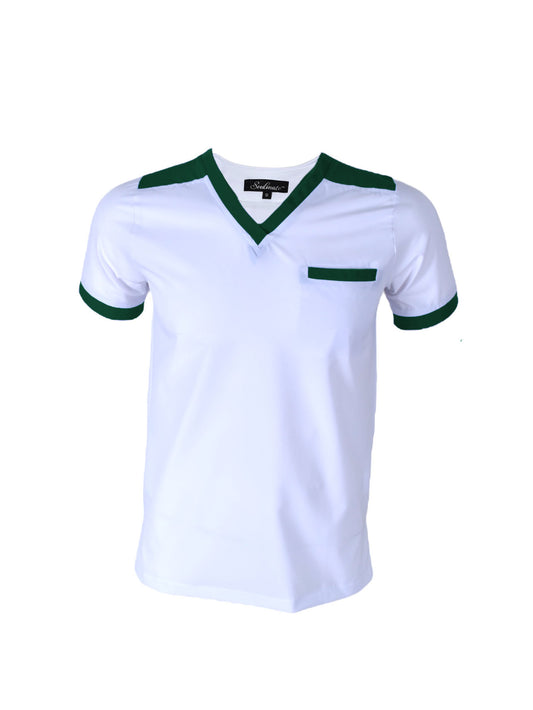Filipina Quirúrgica Hombre Blanco cuello Verde
