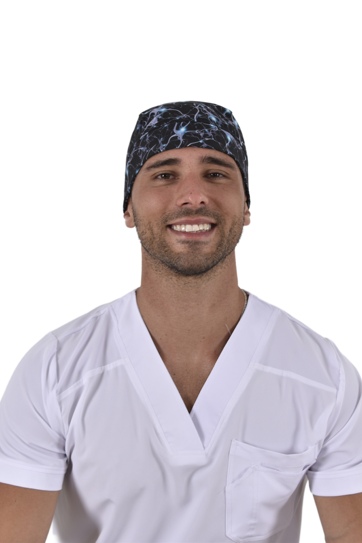 Gorro Médico Quirúrgico De Hombre Print Neuronas