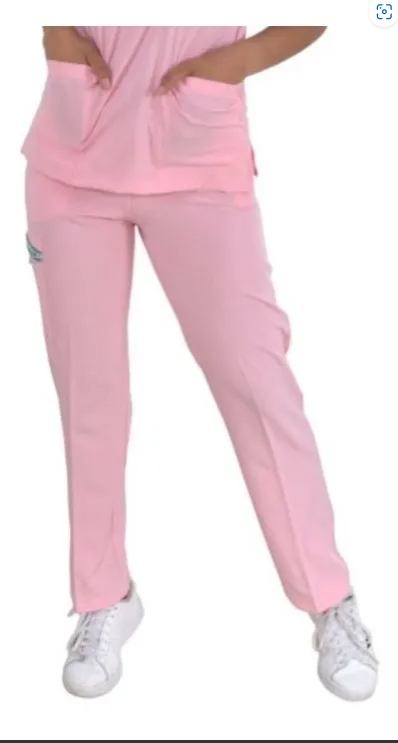 Pantalón Quirúrgico Dama Alexa Rosa Pastel