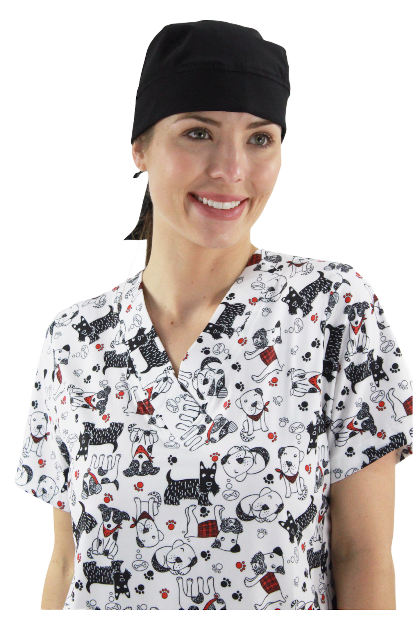 Gorro Médico Quirúrgico Dama Negro