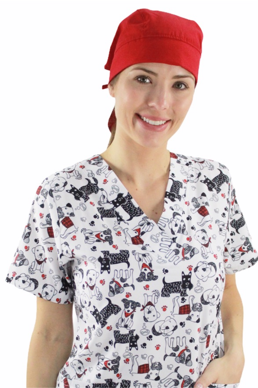 Gorro Médico Dama Rojo