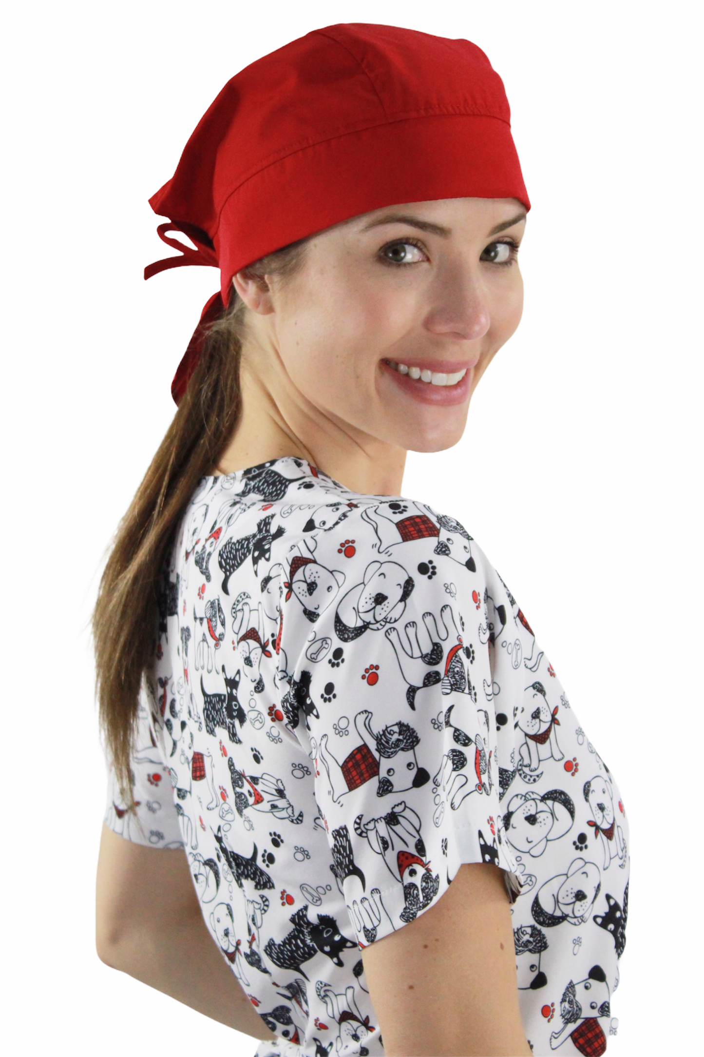 Gorro Médico Quirúrgico Dama Rojo