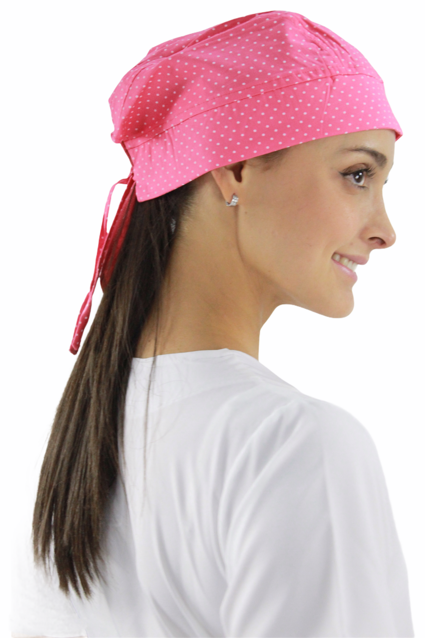 Gorro Médico Quirúrgico Dama Coral de Puntos