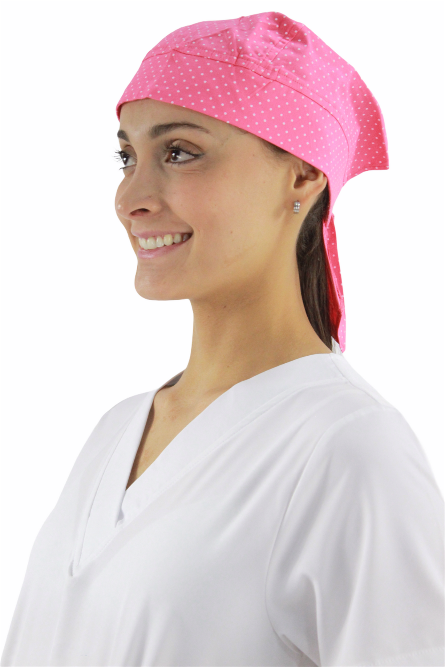 Gorro Médico Quirúrgico Dama Coral de Puntos