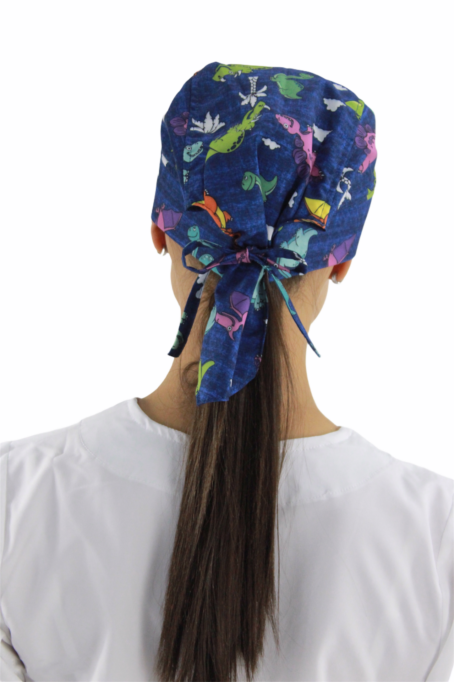 Gorro Médico Quirúrgico Dama Dinosaurios