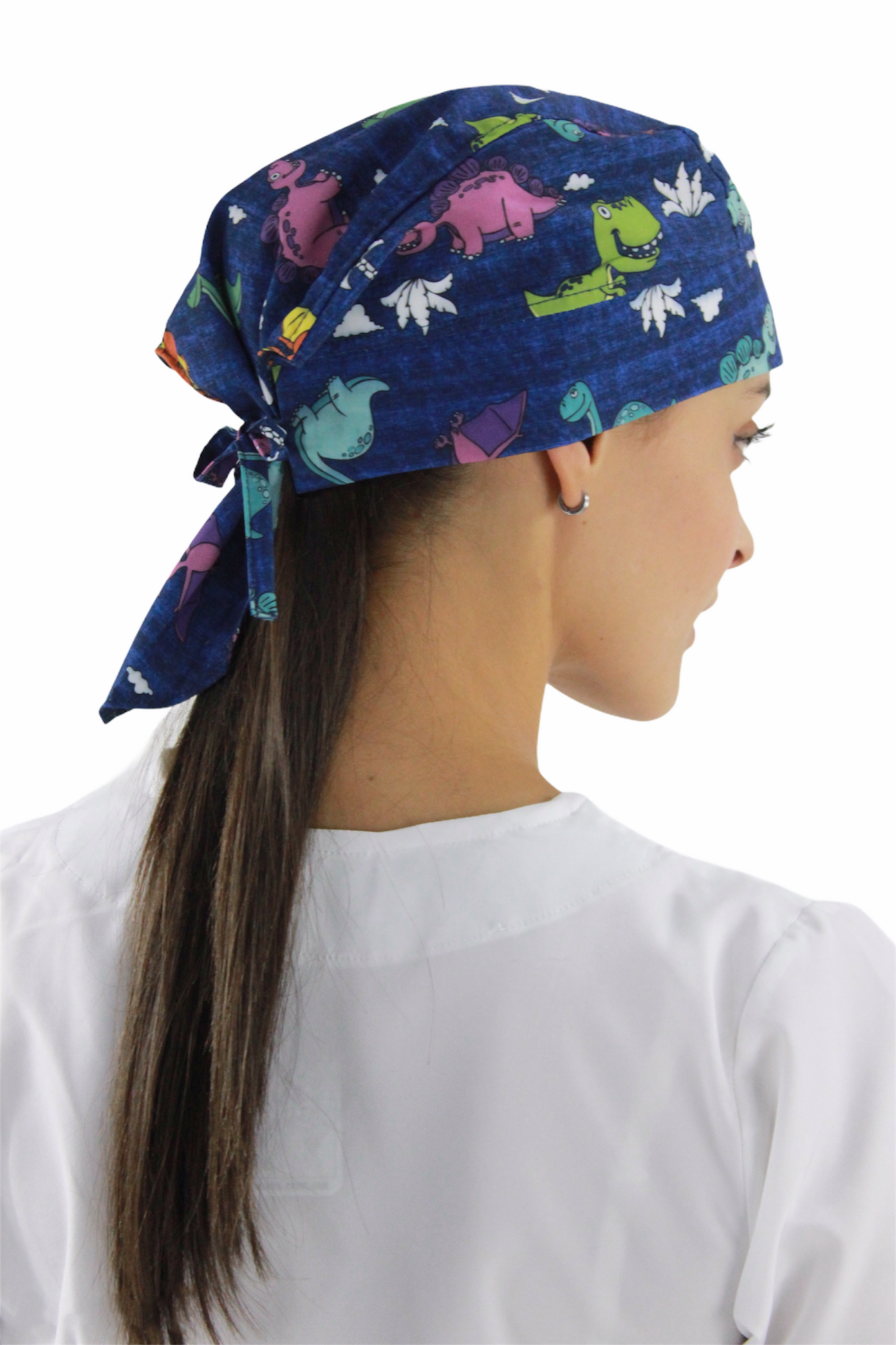 Gorro Médico Quirúrgico Dama Dinosaurios