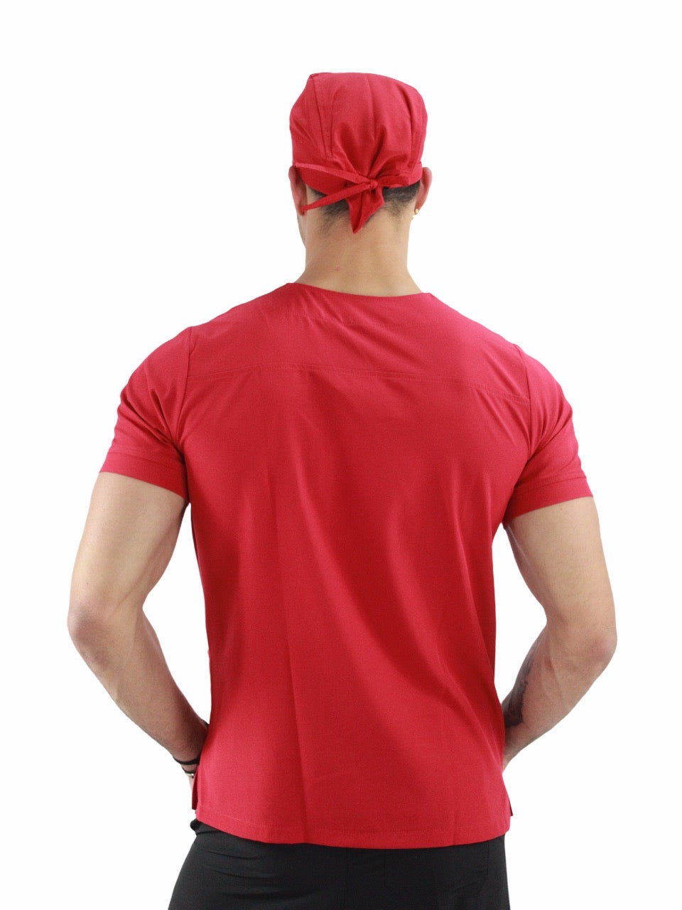 Gorro Médico Quirúrgico Hombre Rojo