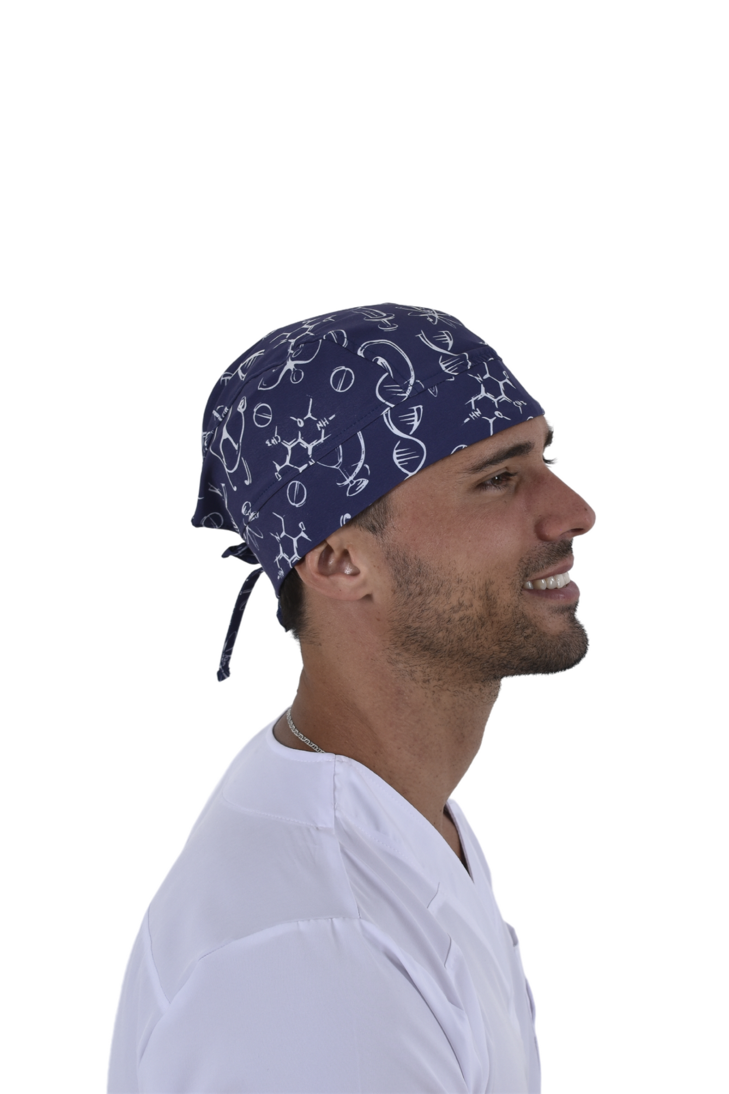 Gorro Médico Quirúrgico De Hombre Print Azul ADN