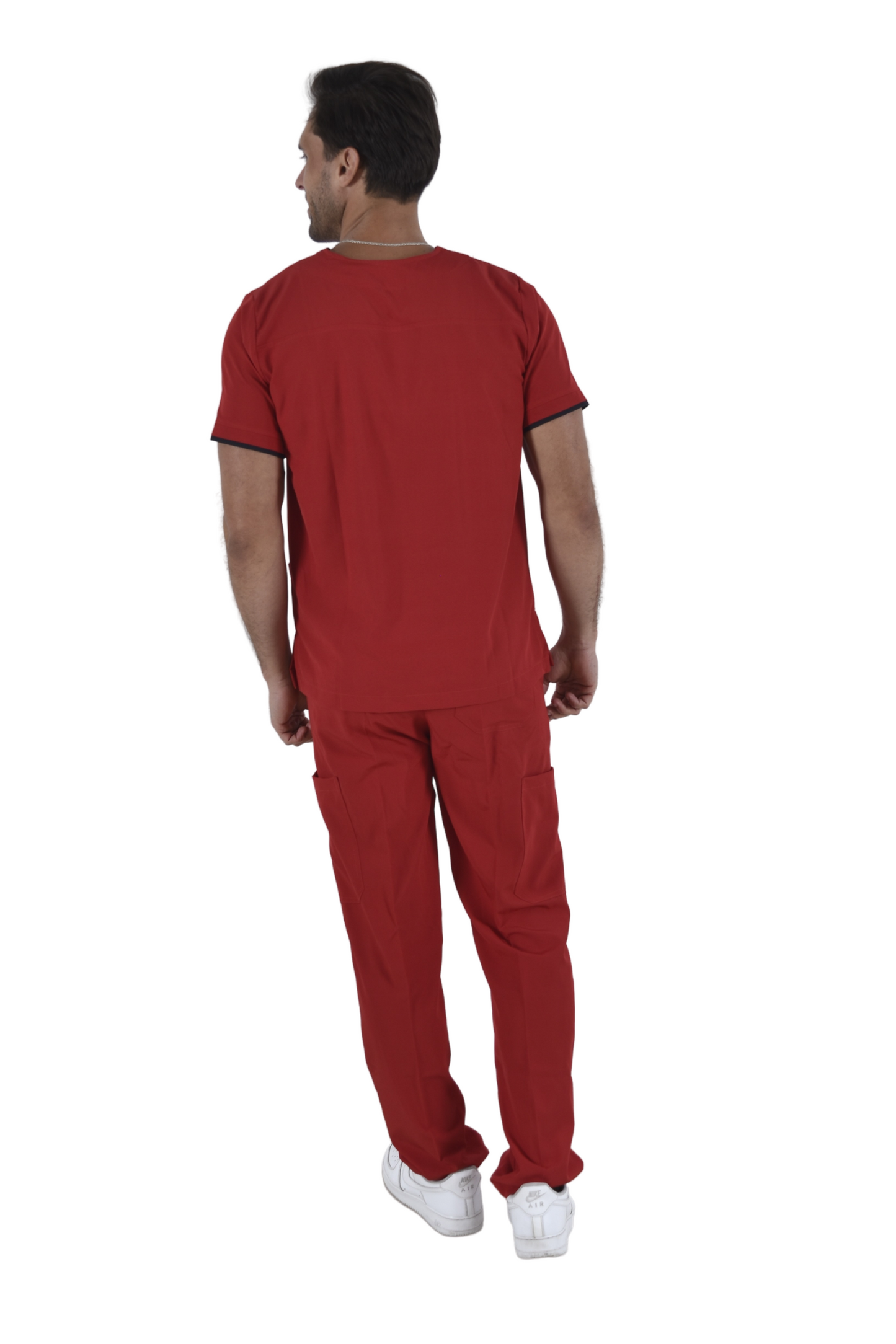 Pijama Quirúrgica Hombre London Rojo