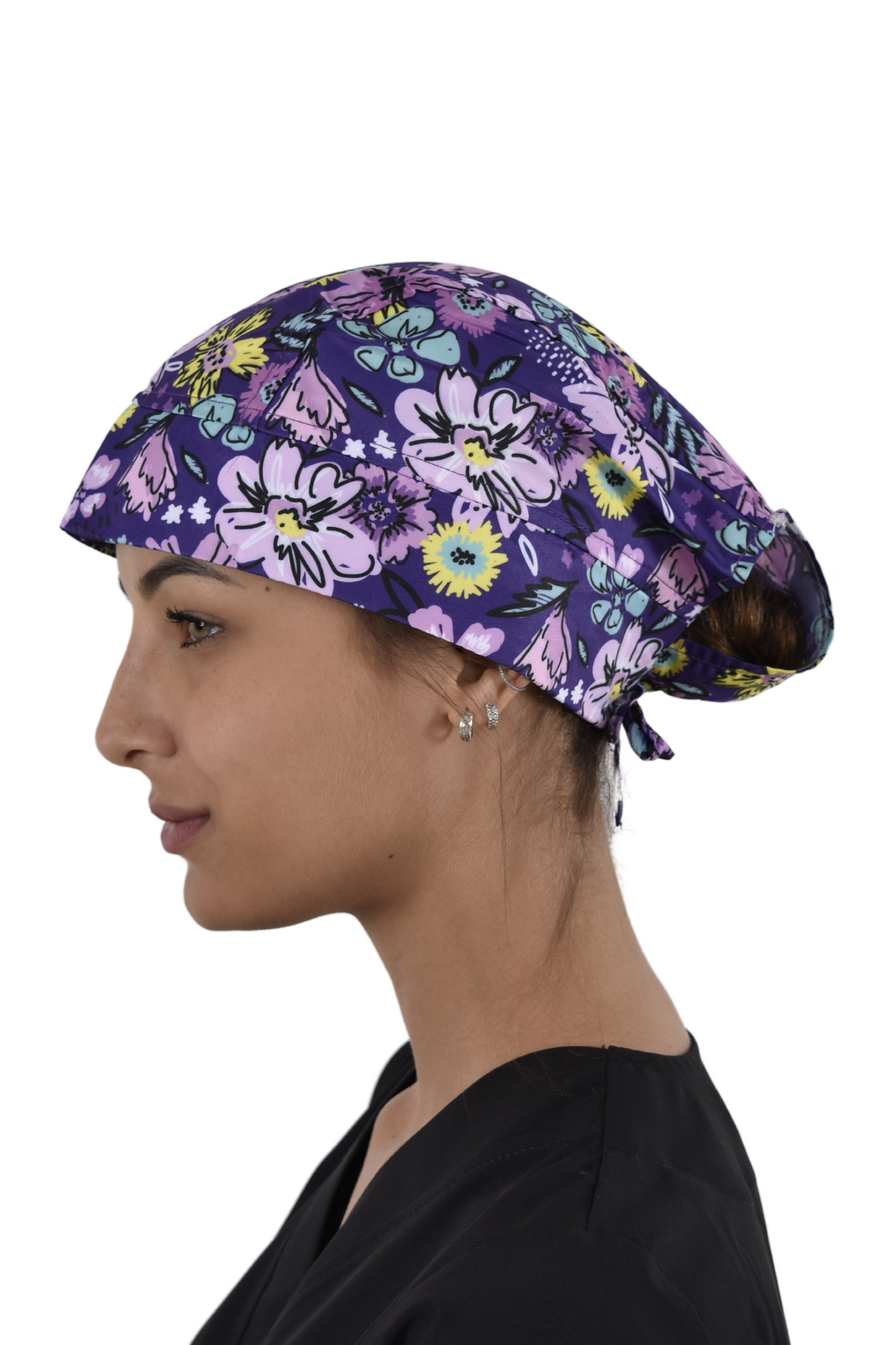 Gorro Médico Quirúrgico Dama Flores Amarillas