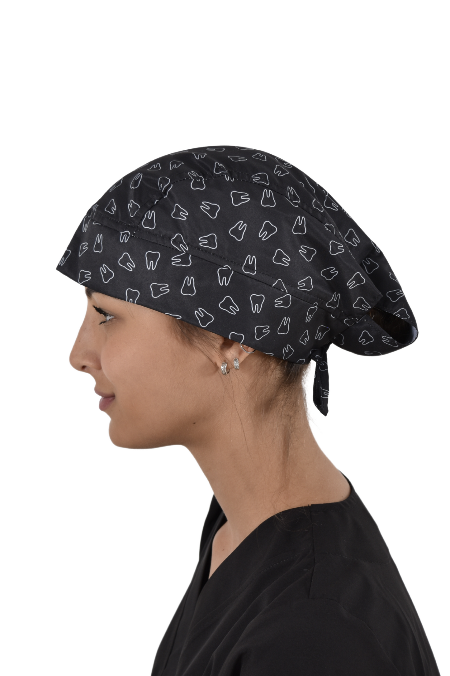 Gorro Médico Quirúrgico Dama Negro de Muelas