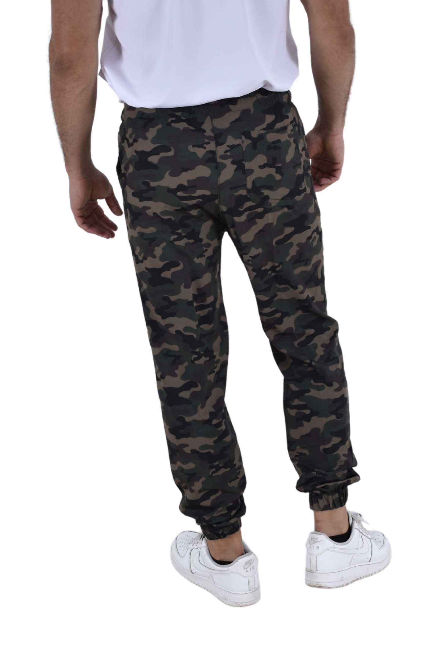 Pantalón Quirúrgico Hombre Tipo Jogger Camuflaje Verde