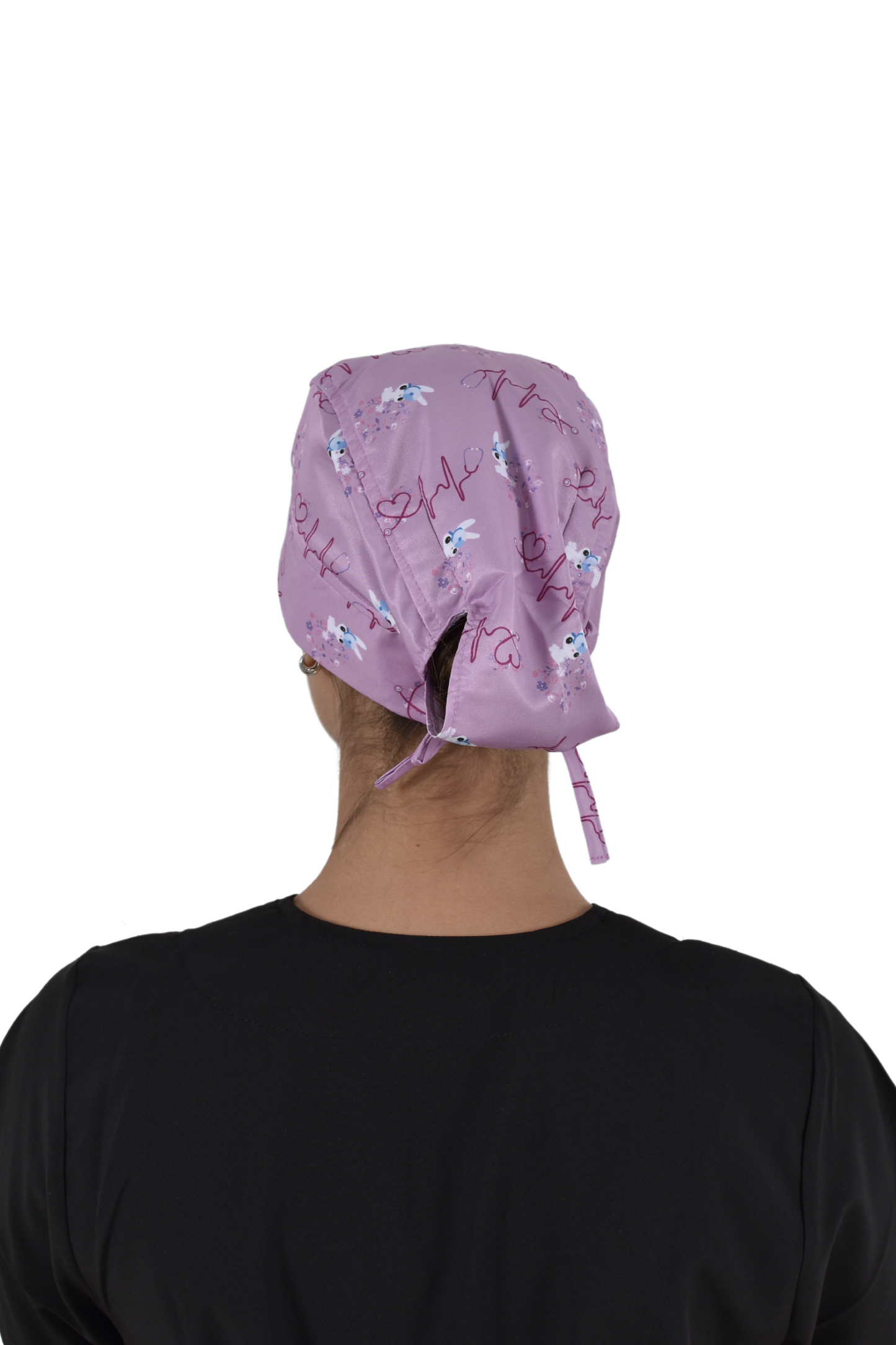 Gorro Médico Quirúrgico Dama Rosa con Conejo