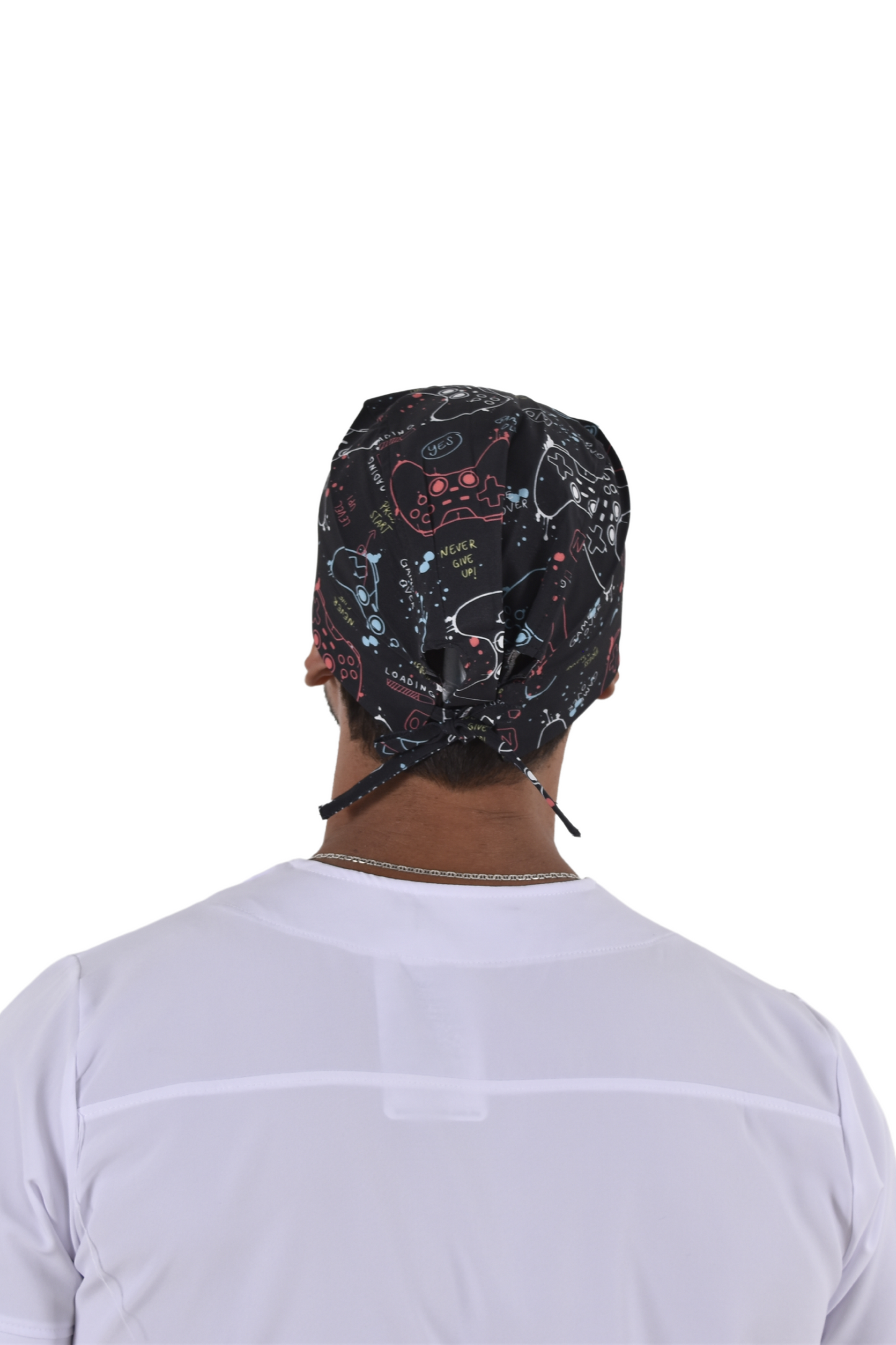 Gorro Médico Quirúrgico De Hombre Print Negro Gamer