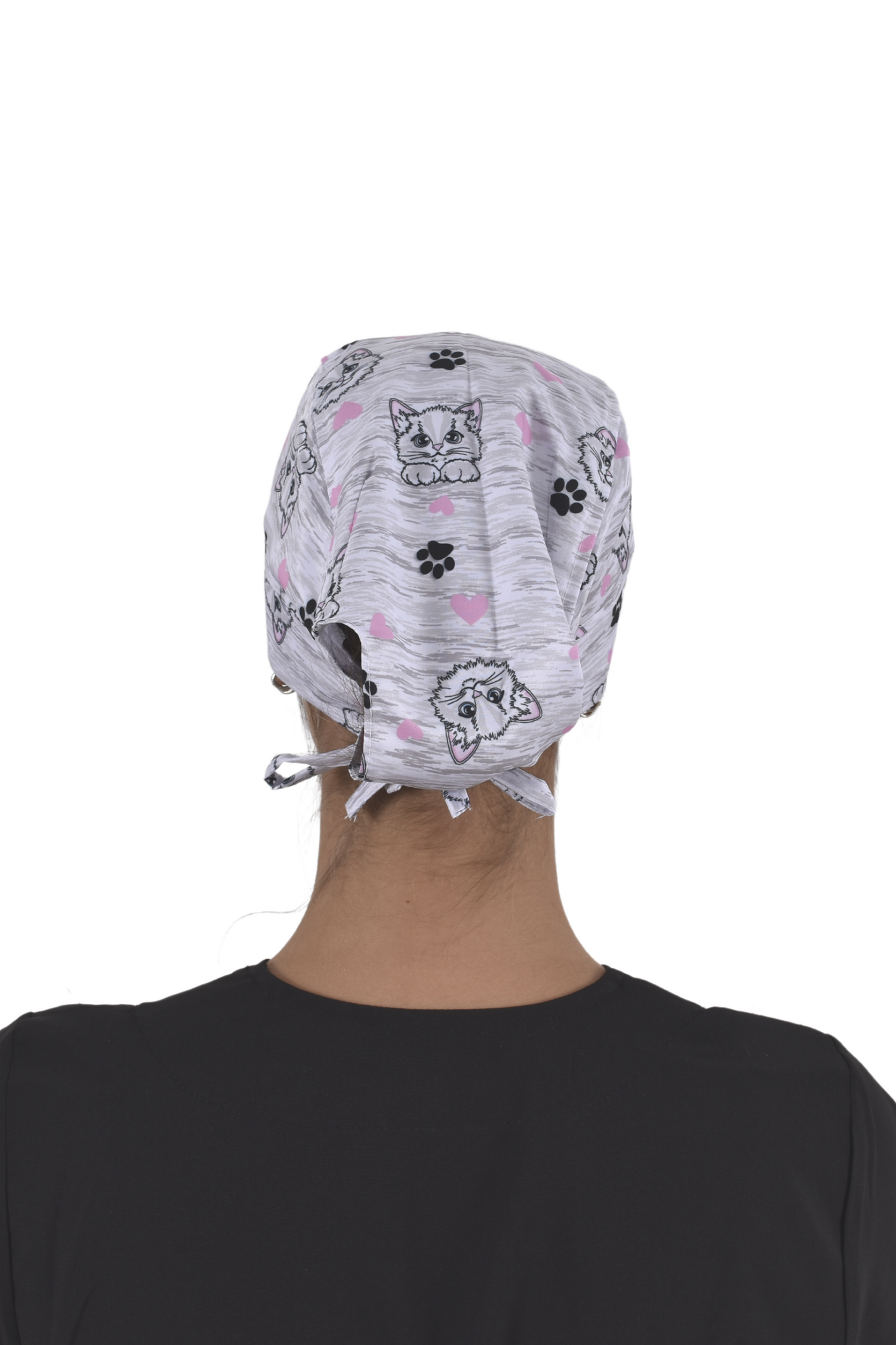 Gorro Médico Quirúrgico Dama Jaspe con Gatos