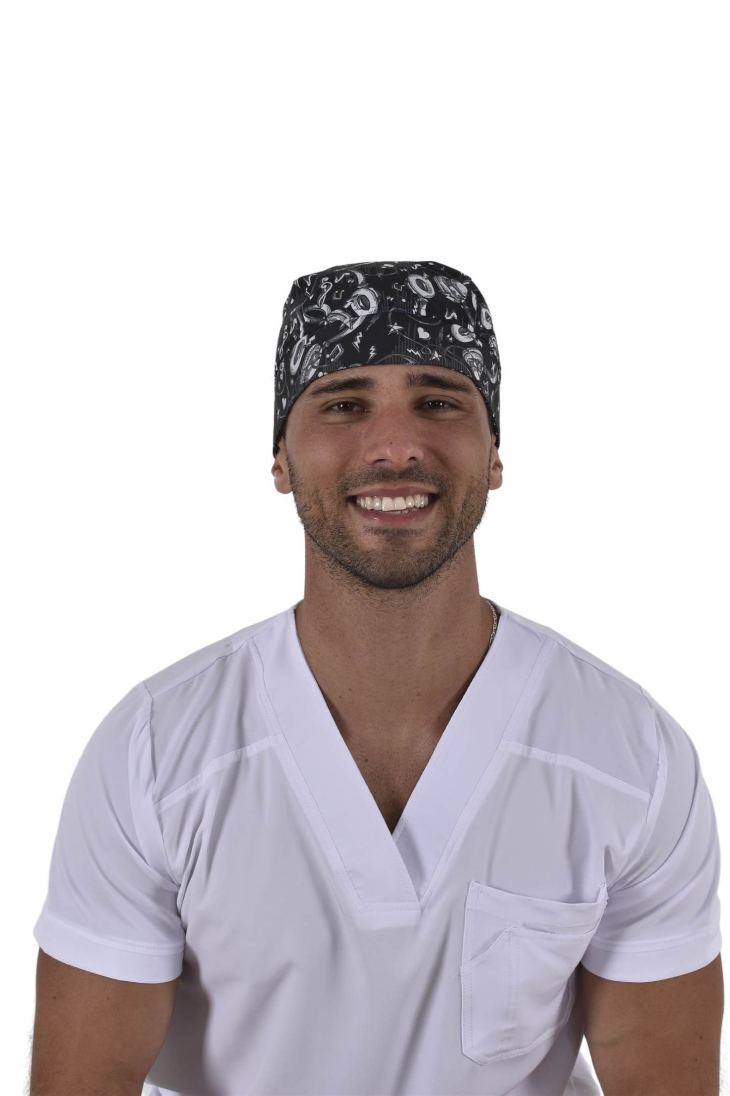 Gorro Médico Quirúrgico De Hombre Print Audífonos