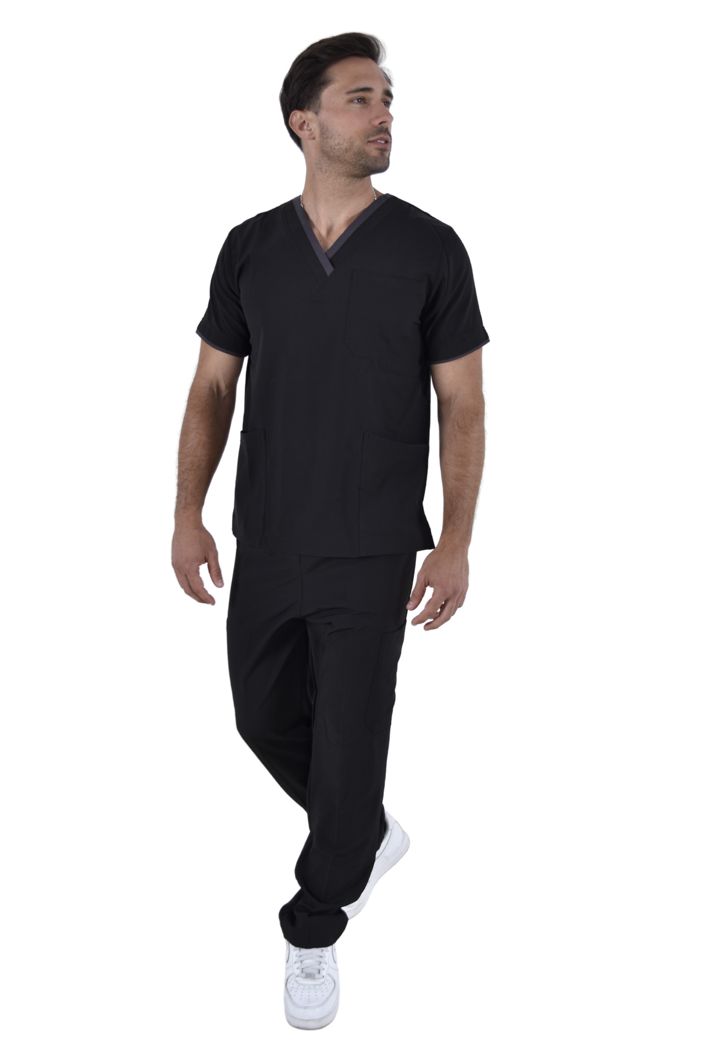 Pijama Quirúrgica Hombre London Negro