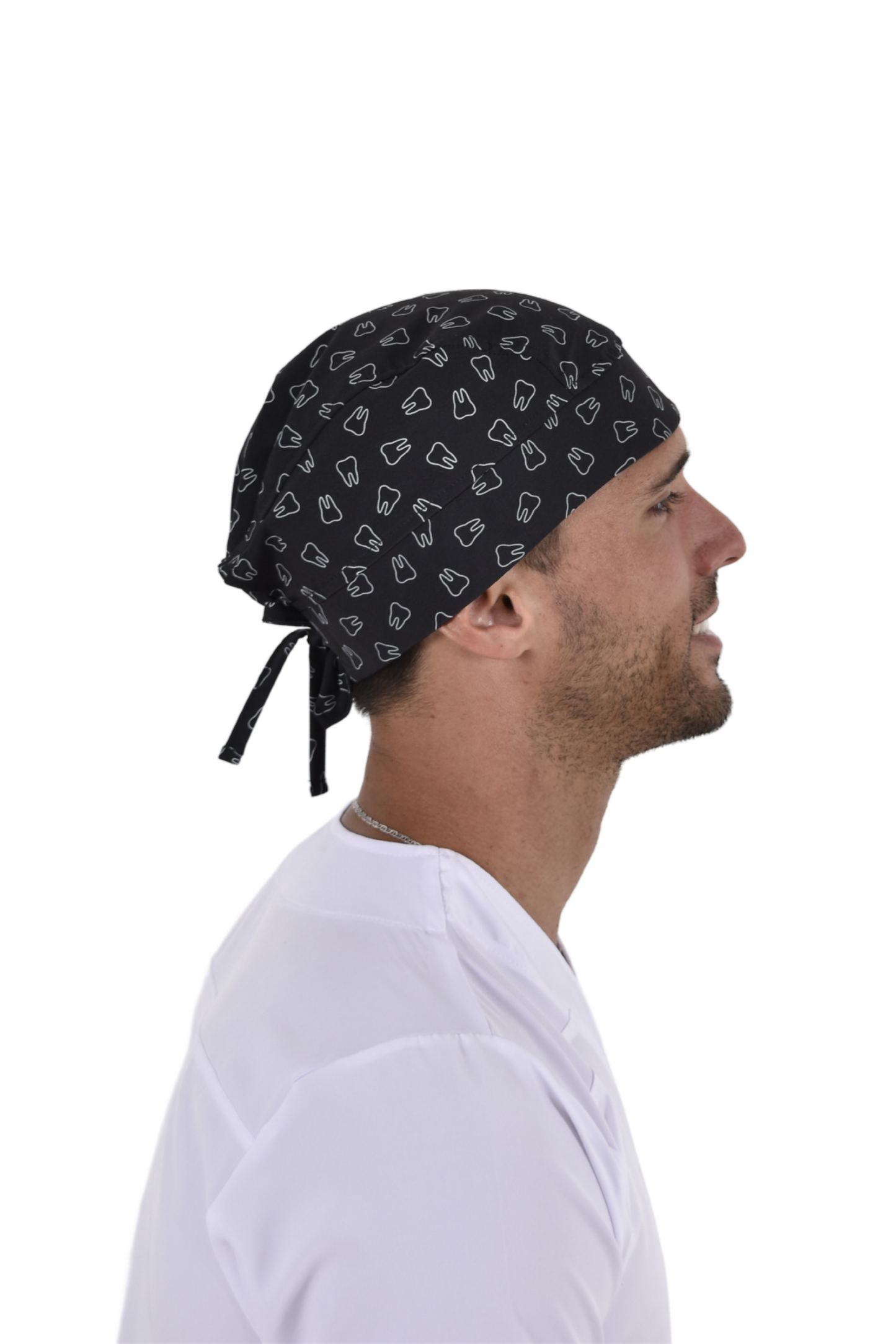 Gorro Médico Quirúrgico De Hombre Print Negro Muelas