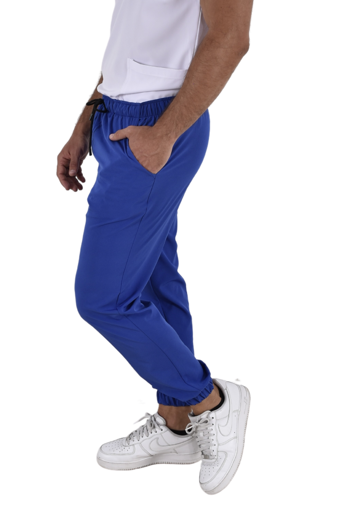 Pantalón Quirúrgico Hombre Tipo Jogger Azul Rey