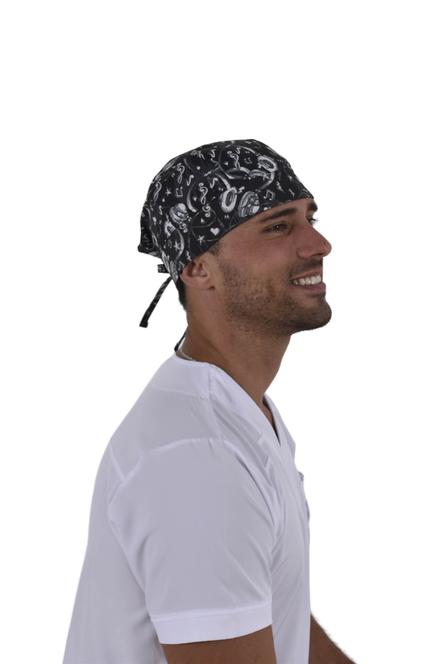 Gorro Médico Quirúrgico De Hombre Print Audífonos