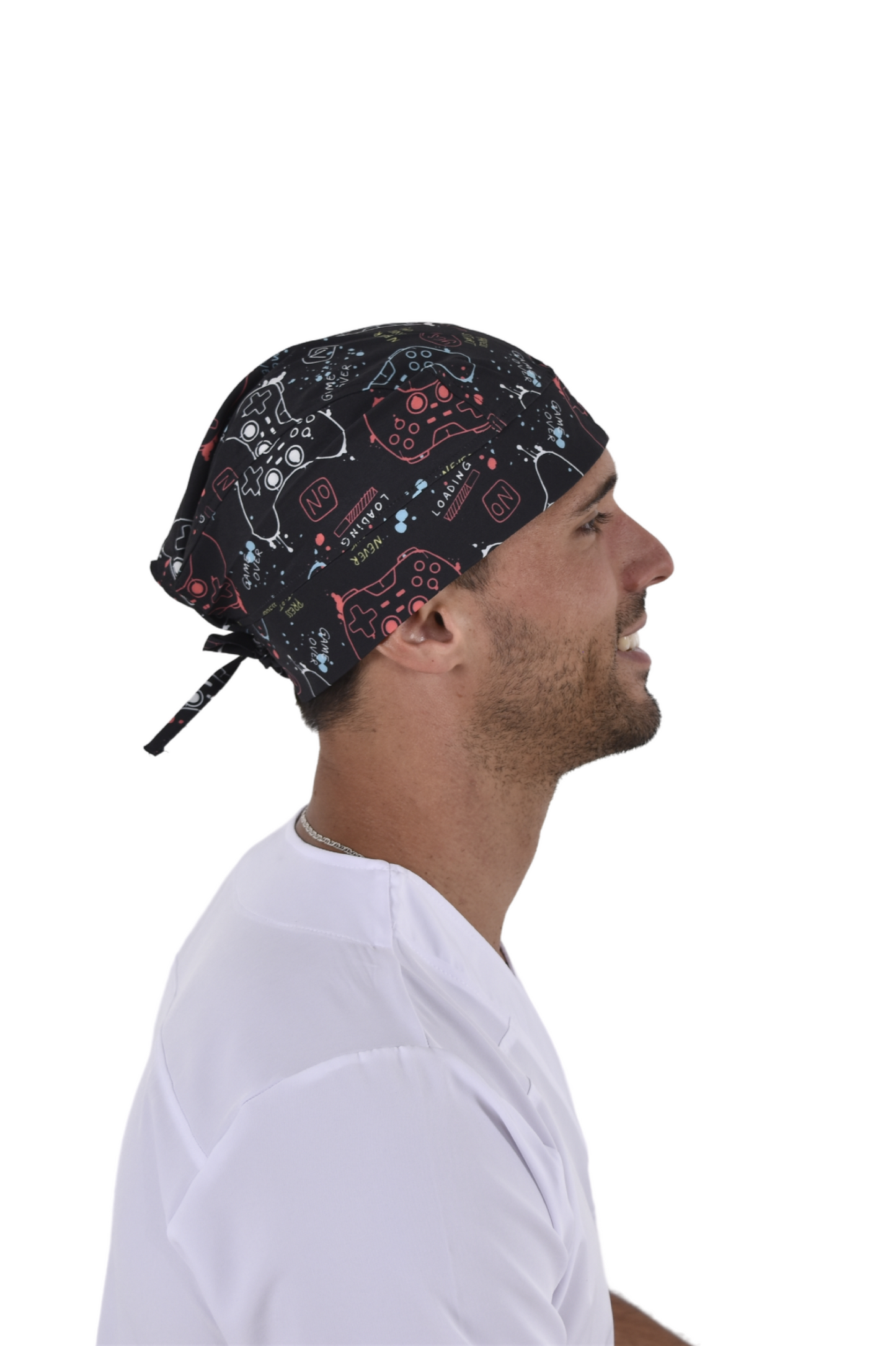 Gorro Médico Quirúrgico De Hombre Print Negro Gamer