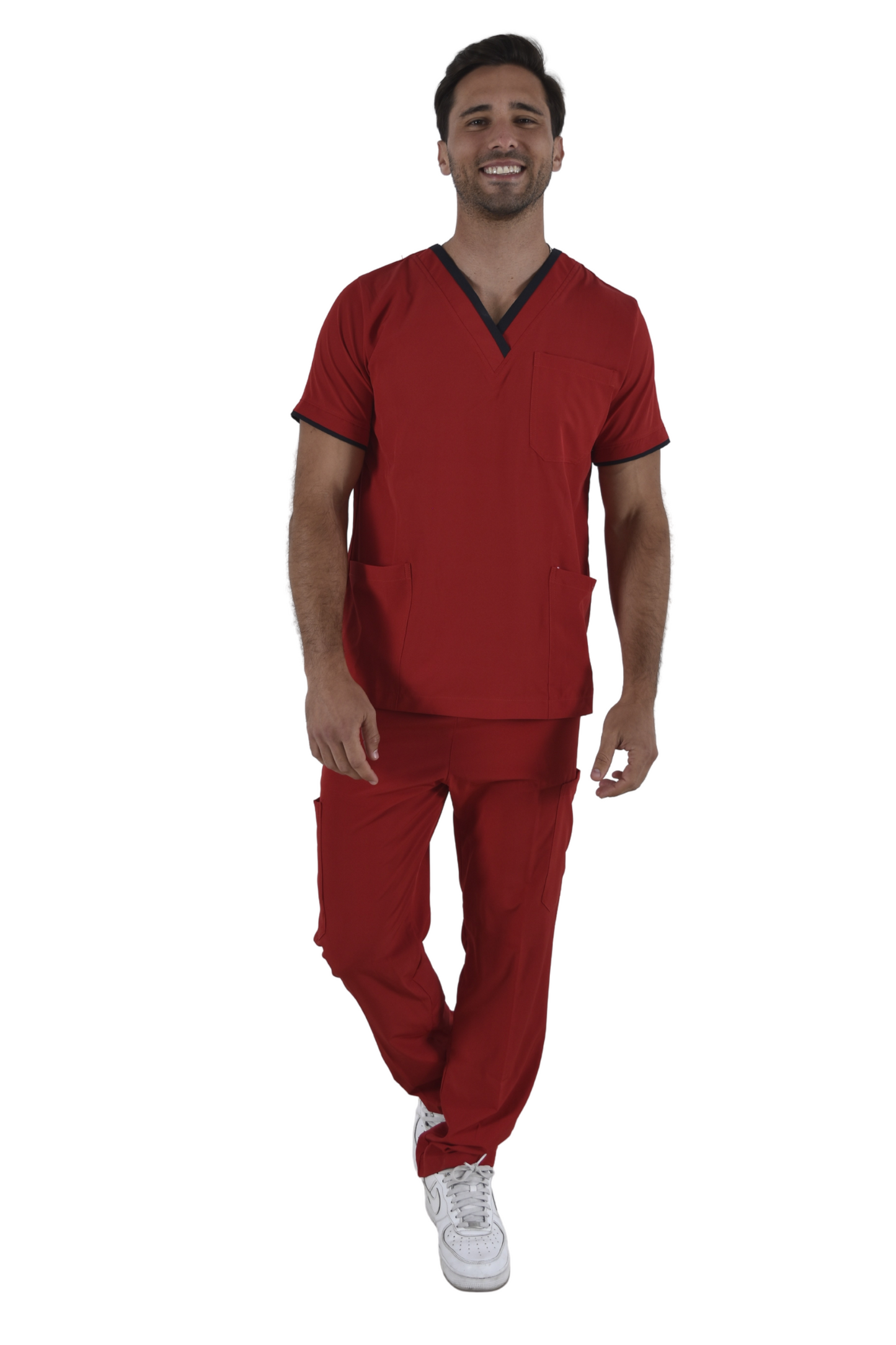 Pijama Quirúrgica Hombre London Rojo