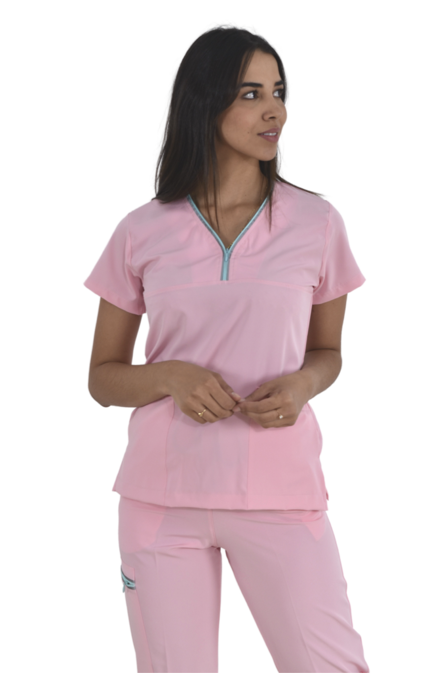 Pijama Quirúrgica Dama Alexa Rosa Pastel