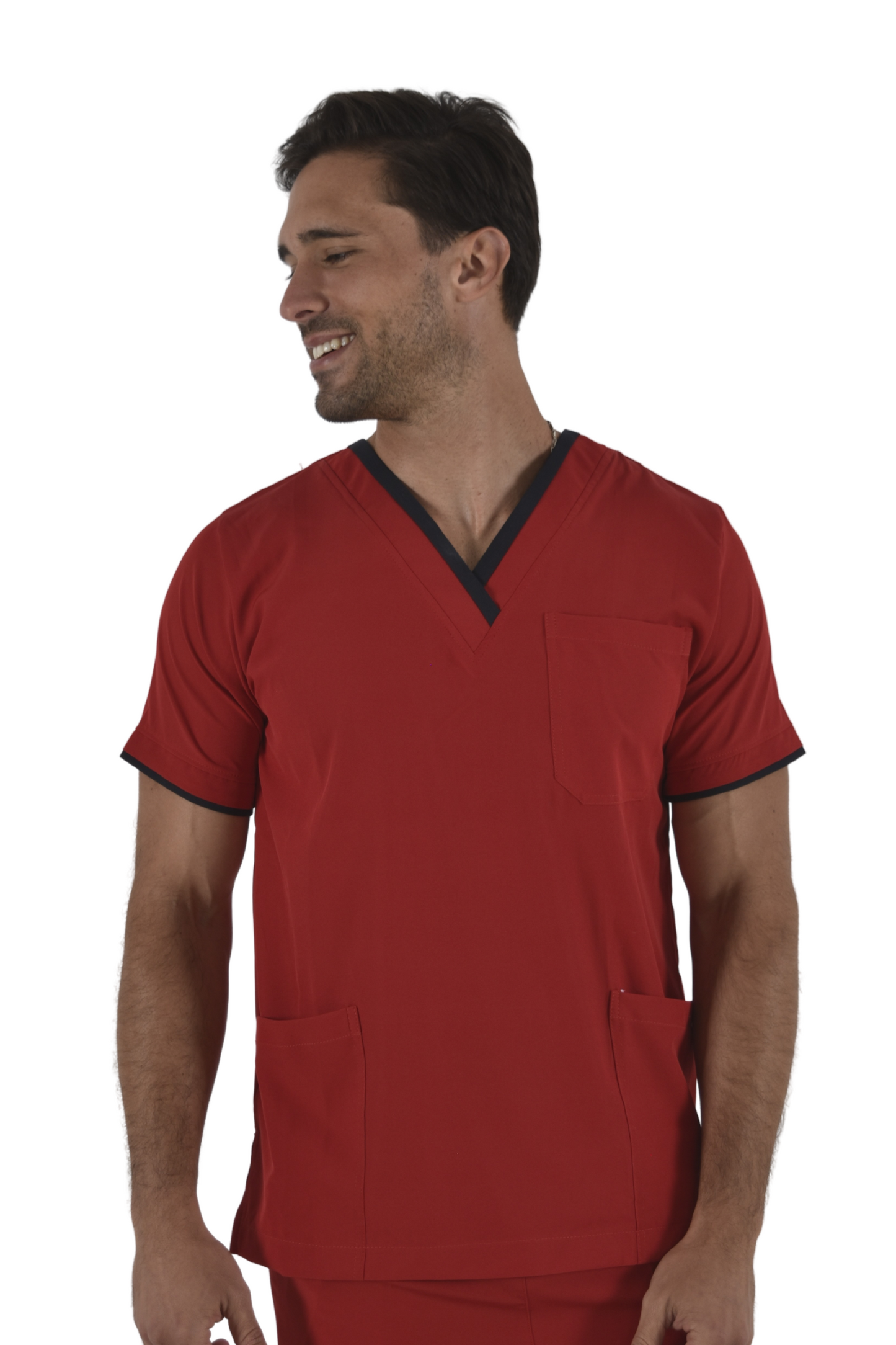 Pijama Quirúrgica Hombre London Rojo