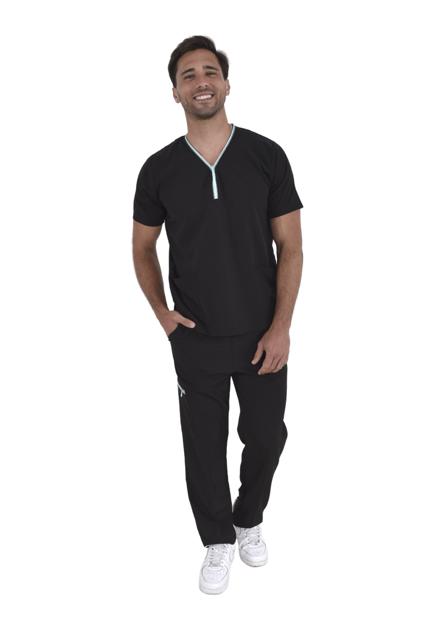 Pijama Quirúrgica Hombre Alexander Negro