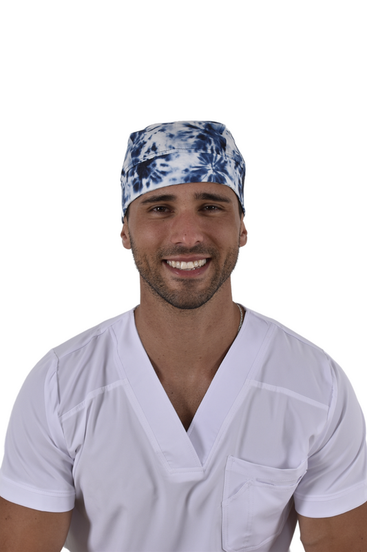 Gorro Médico Quirúrgico De Hombre Print Tie Dye