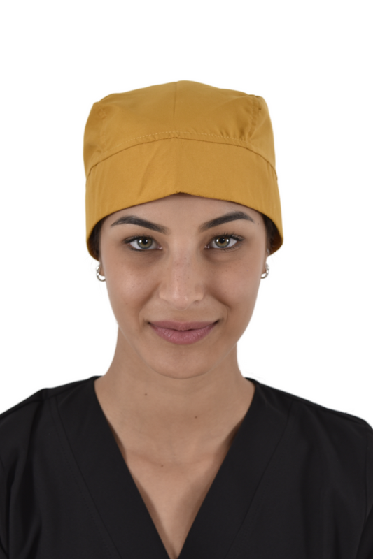 Gorro Médico Quirúrgico Dama Mostaza