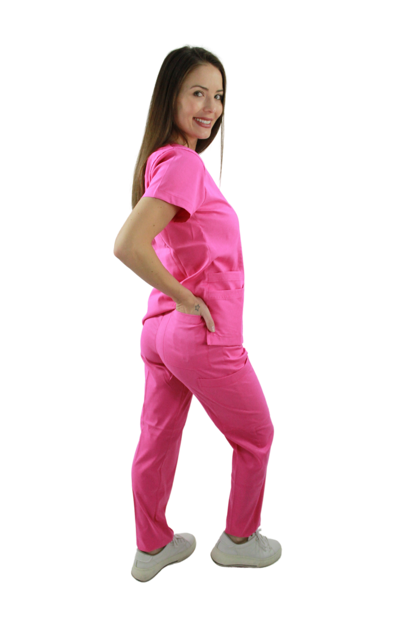 Pijama Quirúrgica Dama Megan Fucsia