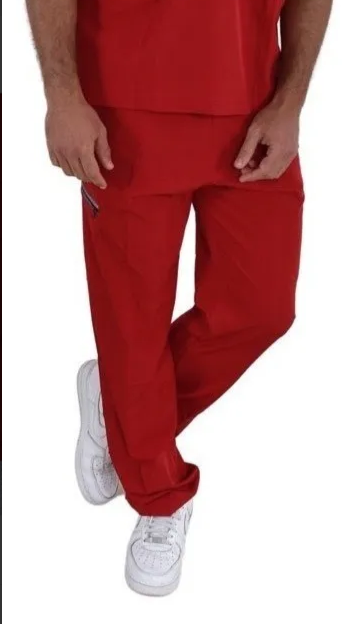 Pantalón Quirúrgico Hombre Alexander Rojo