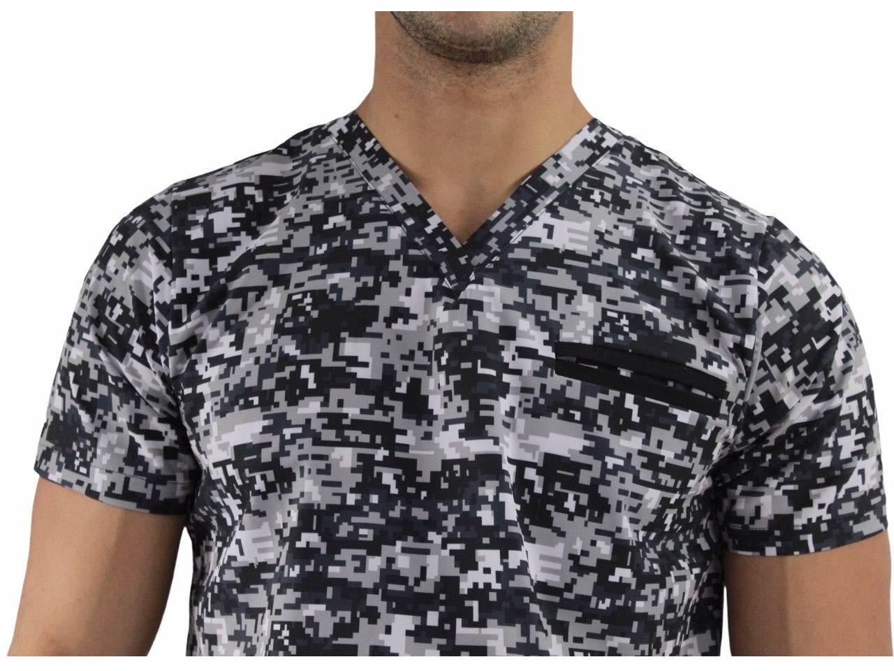 Filipina Quirúrgica Hombre Print Camuflaje Negro Pixel