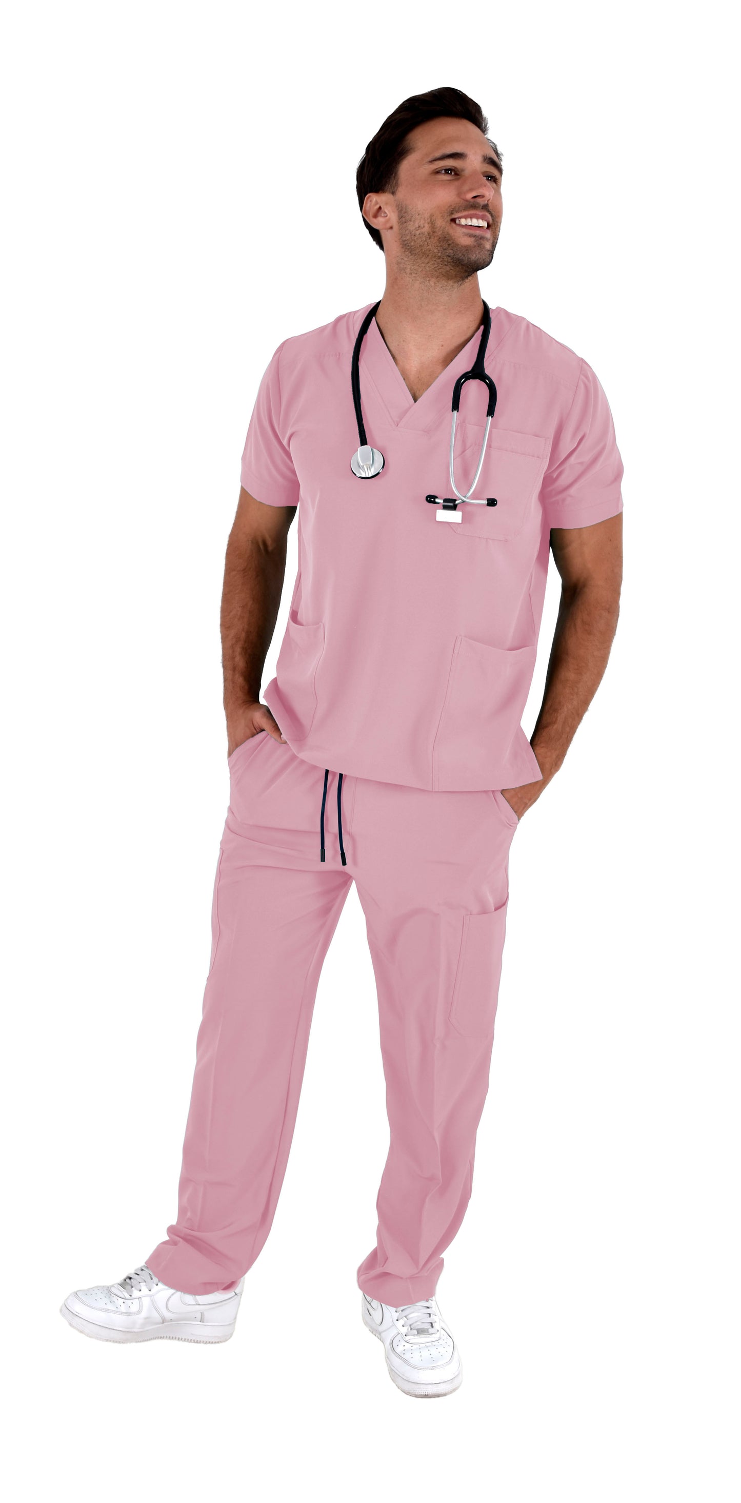 Pijama Quirúrgica Hombre Boston Rosa Pastel