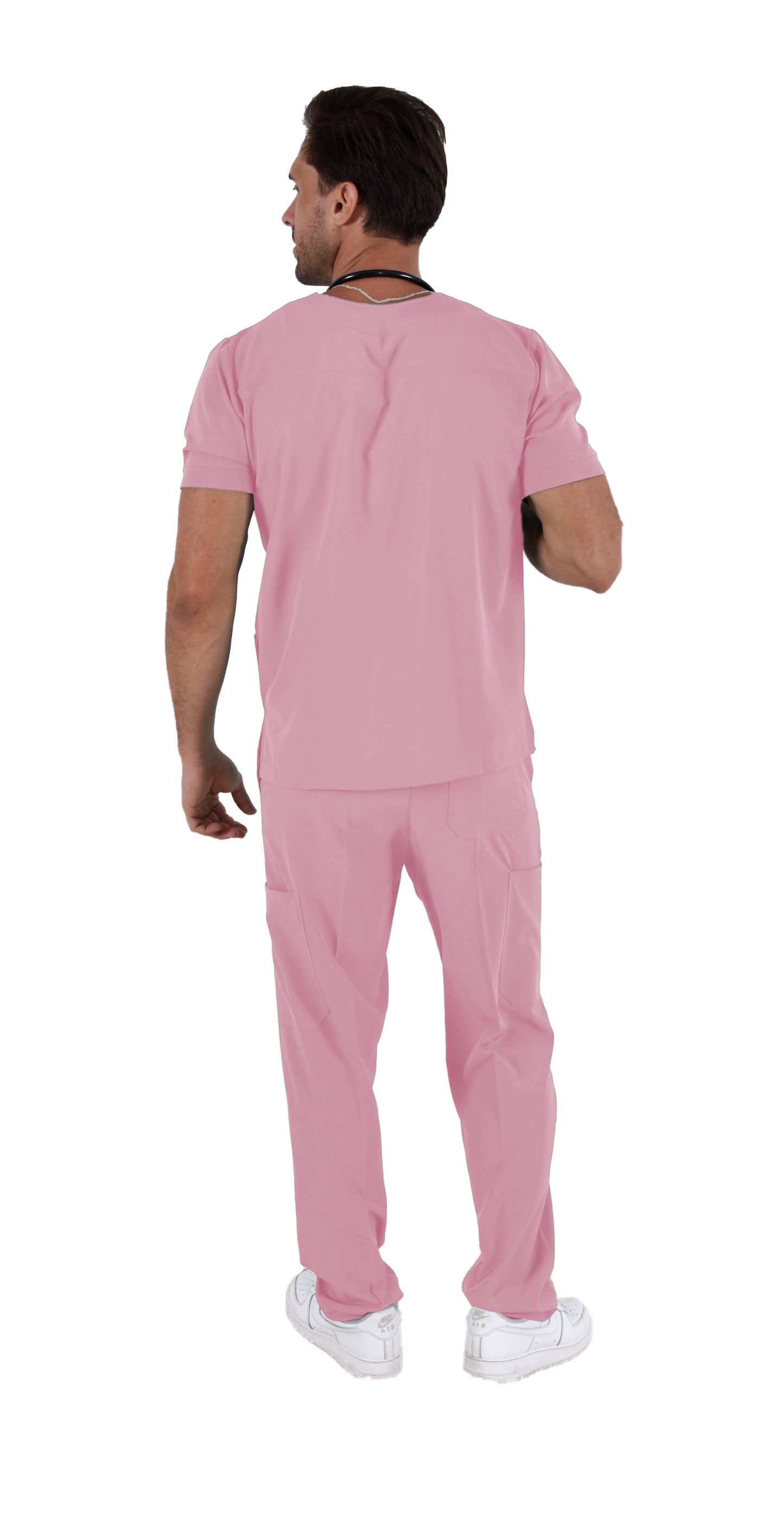 Pijama Quirúrgica Hombre Boston Rosa Pastel