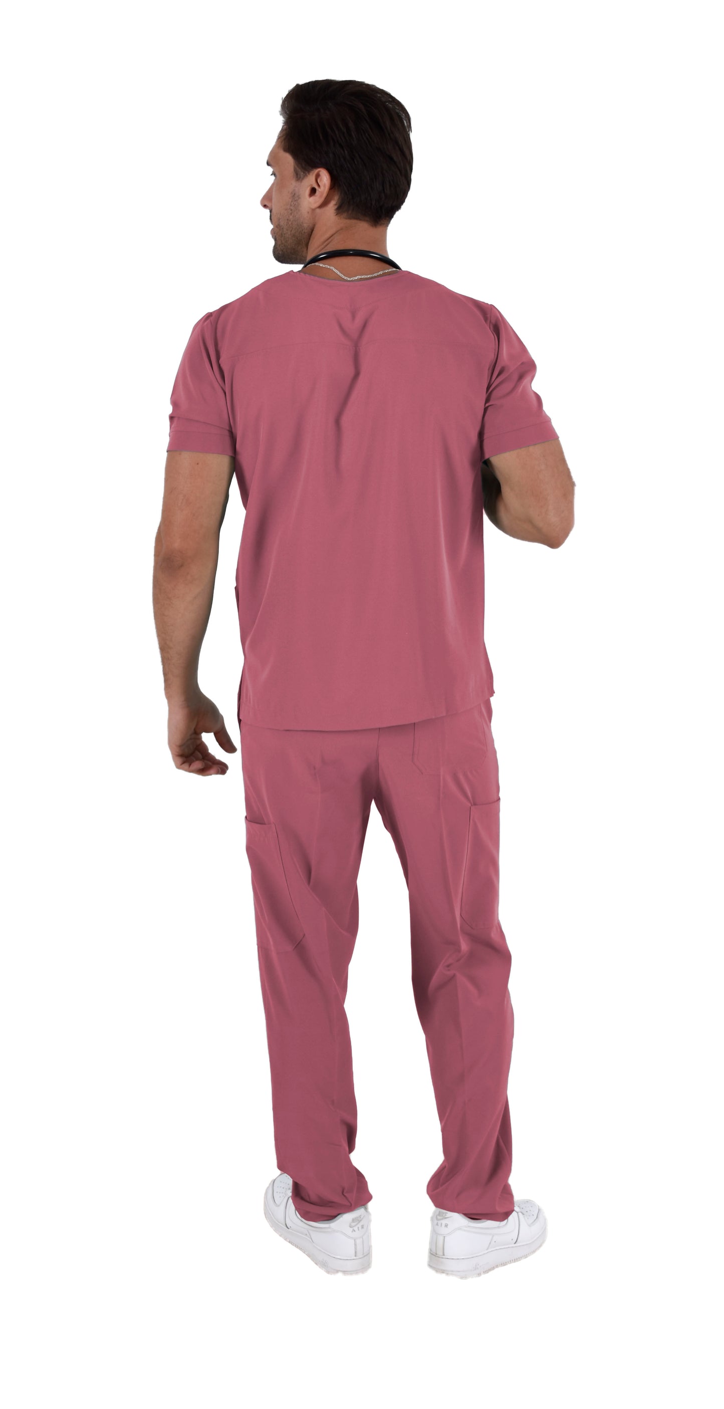 Pijama Quirúrgica Hombre Boston Palo de Rosa