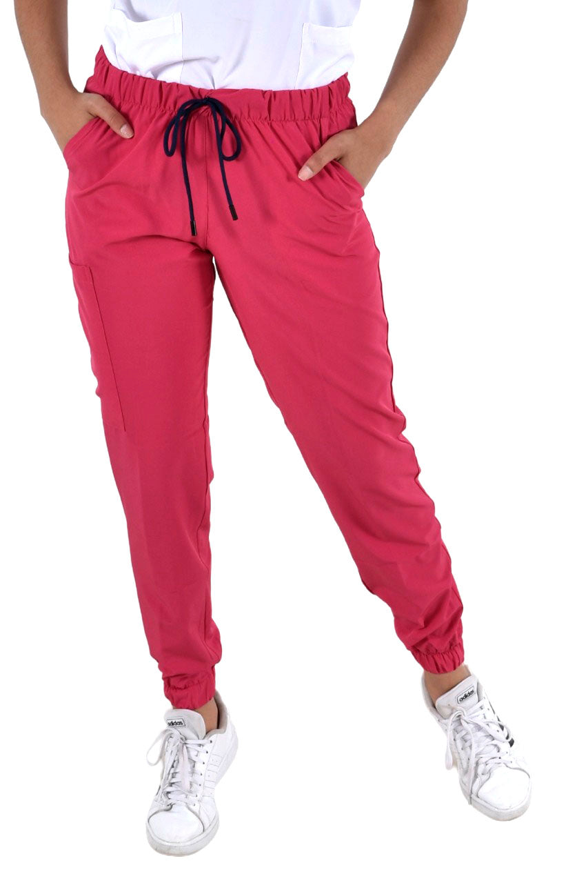 Pantalón Quirúrgico Dama Jogger Fucsia