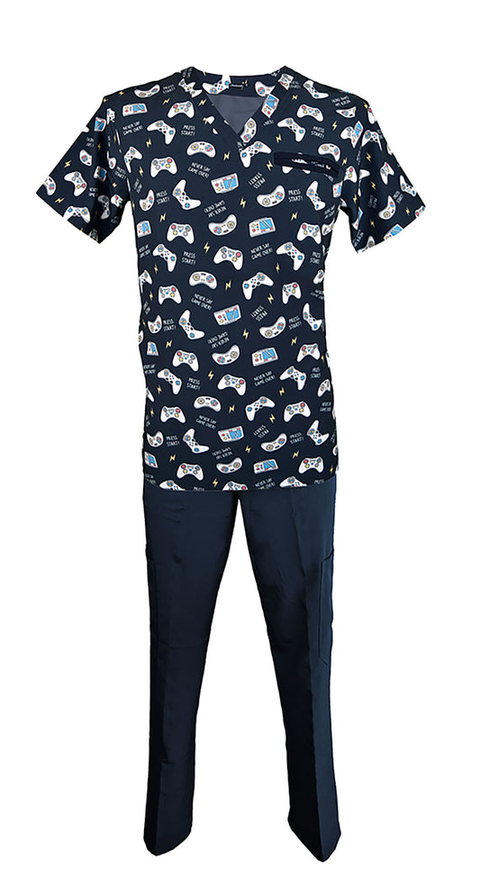 Pijama Quirúrgica Hombre Print Gamer