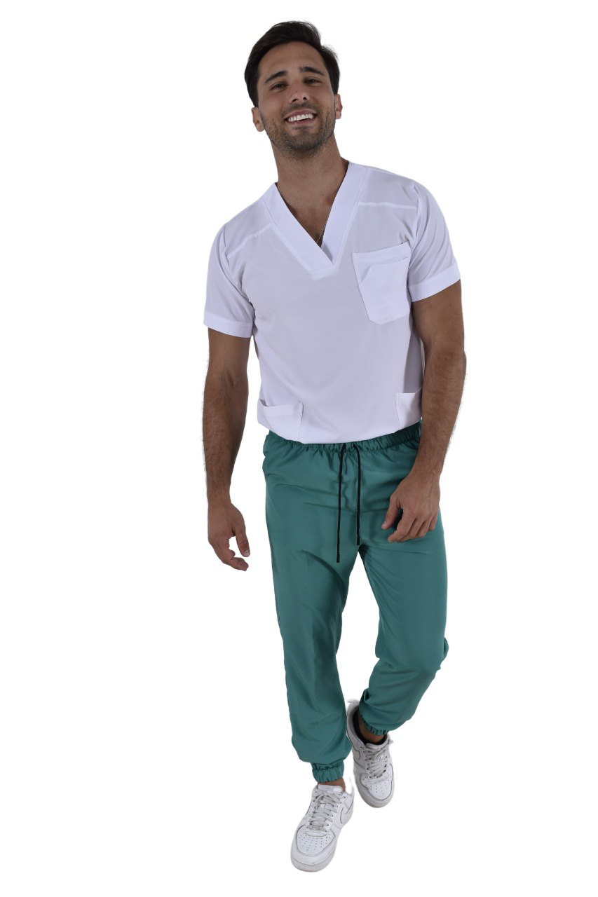 Pantalón Quirúrgico Hombre Tipo Jogger Jade