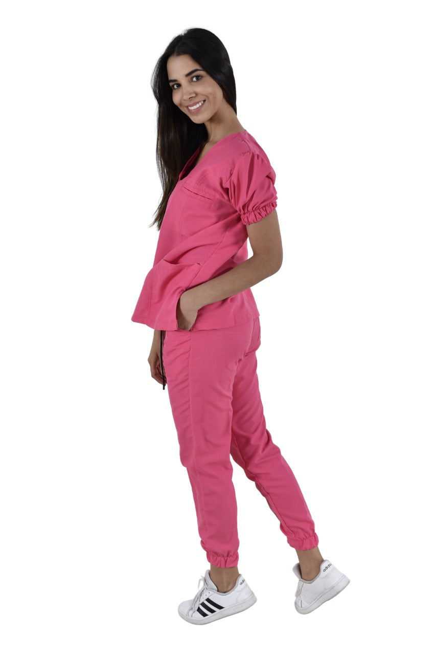 Pijama Quirúrgica Dama Taylor Fucsia