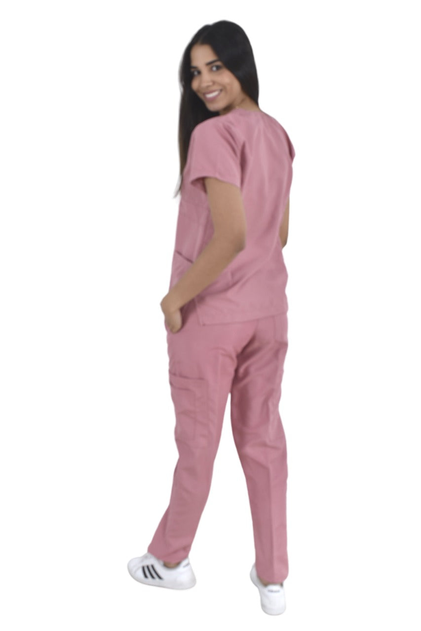 Pijama Quirúrgica Dama Jazmin Palo de Rosa