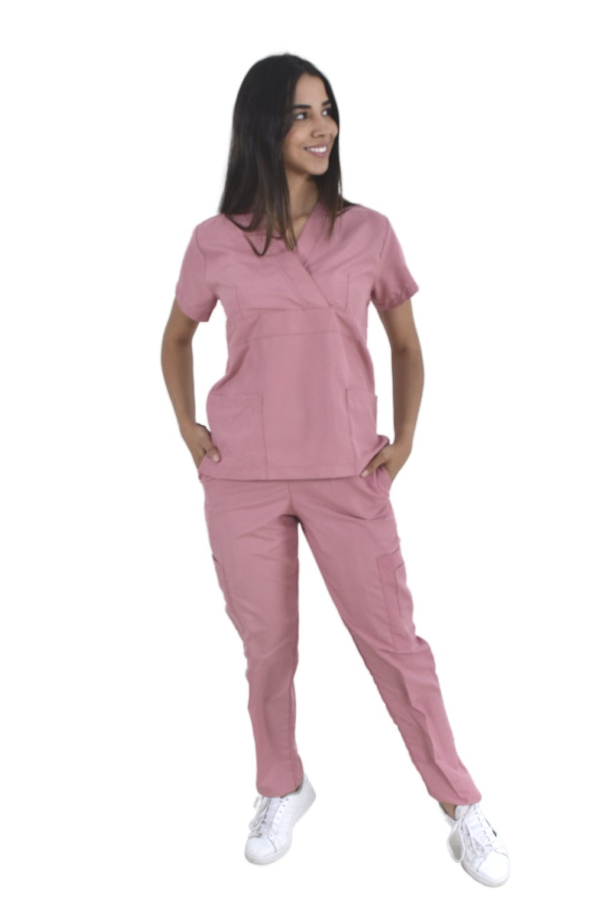 Pijama Quirúrgica Dama Jazmin Palo de Rosa