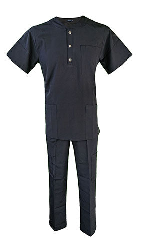 Pijama Quirúrgica Hombre Hamilton Negro